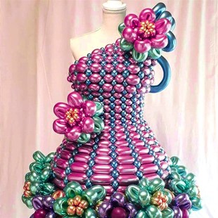 极速加厚1.8克260q魔术铬金属长条气球造型编织条形气球街卖地摊