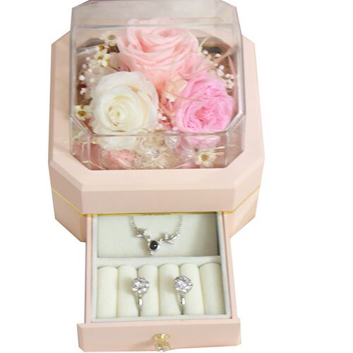 极速Immortality Rose Necklace GiftE Box night lamp decoratio