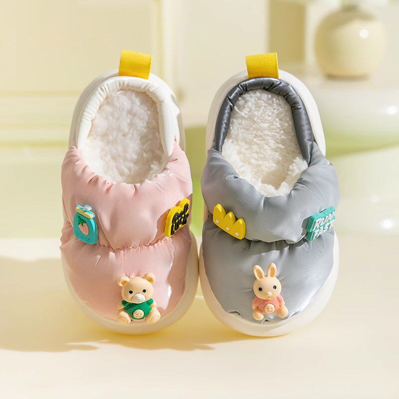 极速儿童拖鞋女孩冬季2025新z款宝宝棉拖鞋小孩男童女童亲子毛毛