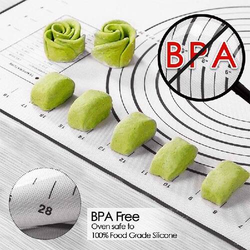 极速Large Silicone Mat Kitchen KnDeading Dough Pad Baking Ma