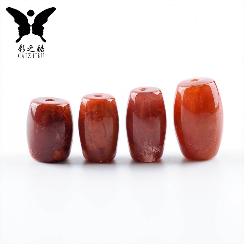 极速天然南红玛瑙珠n子散珠桶珠腰珠项链配饰顶珠手串金刚星月菩