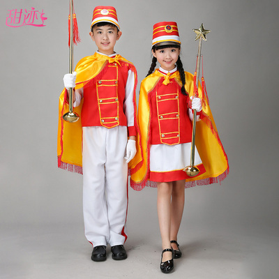 鼓号队服装儿童升旗手班小学幼儿园仪仗队S少年志舞蹈演出服
