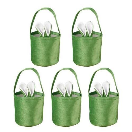 极速Easter Rabbit Basket Reusable Easter Bunny BasUket Egg B