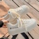 女e小白鞋 百搭厚底休闲配裙子鞋 2026春款 爆款 子饼 新款 极速帆布鞋