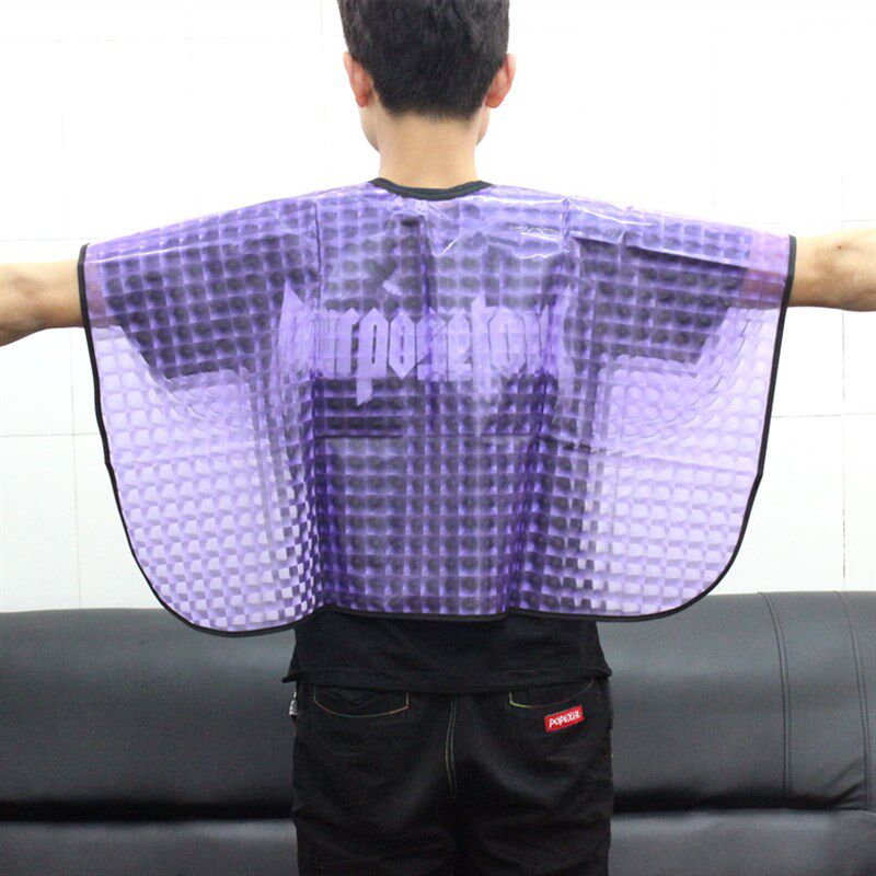 极速烫发专用加大号披肩美发透明焗油防J水围布发廊染发成人耐用