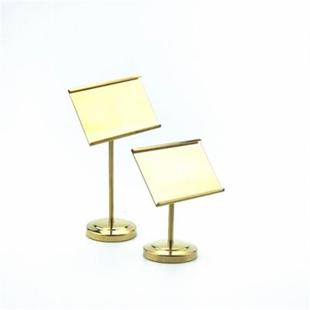 极速不锈钢台号牌席位卡夹号x码夹婚庆架桌签名片夹自肋餐餐牌座