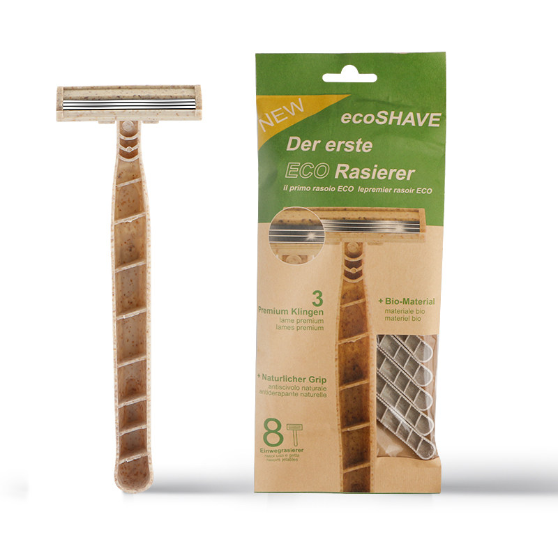 极速Pack Off 8 Eco Friendly Biodegradable Razor For Men&Wome