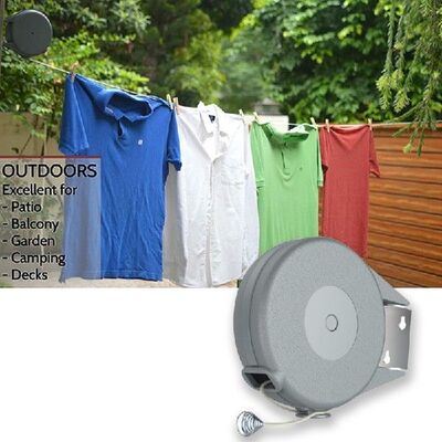 极速.Retractable Clothestline Indoor Outdoor Clothes Line He