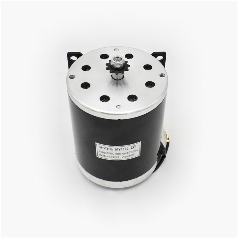 热销MY1020直流有刷电机500W-1000W24V36VO48V电动沙滩车滑板车电