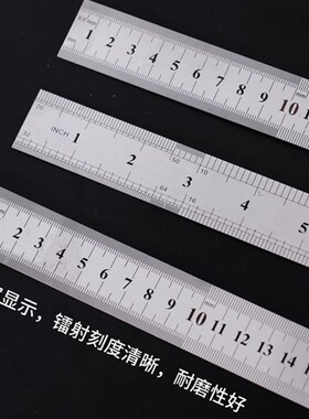 热销60cm加厚不锈钢直尺1mxm升级英寸刻度尺 古早蛋糕钢尺测量烘