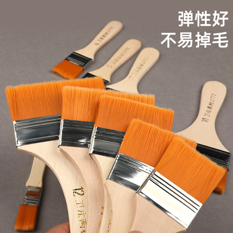 热销尼龙小毛刷子k美术国油画板笔大短刷水性油漆键盘清洁除尘烧