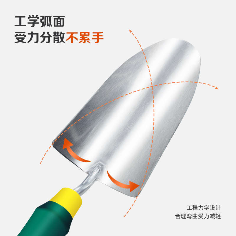 热销家庭园艺工具不锈钢小铲子锄草三爪手锄盆栽种V菜种花多肉工