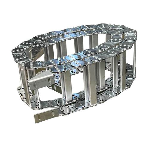热销不锈钢d金属拖链TL型钢制拖链机床电缆全封闭镀锌线缆线槽钢