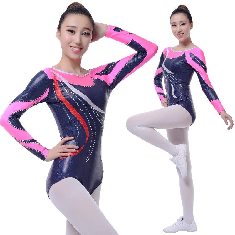 速发新款学生健服操服装艺术体操服装比赛服竞技健美操衣美套装