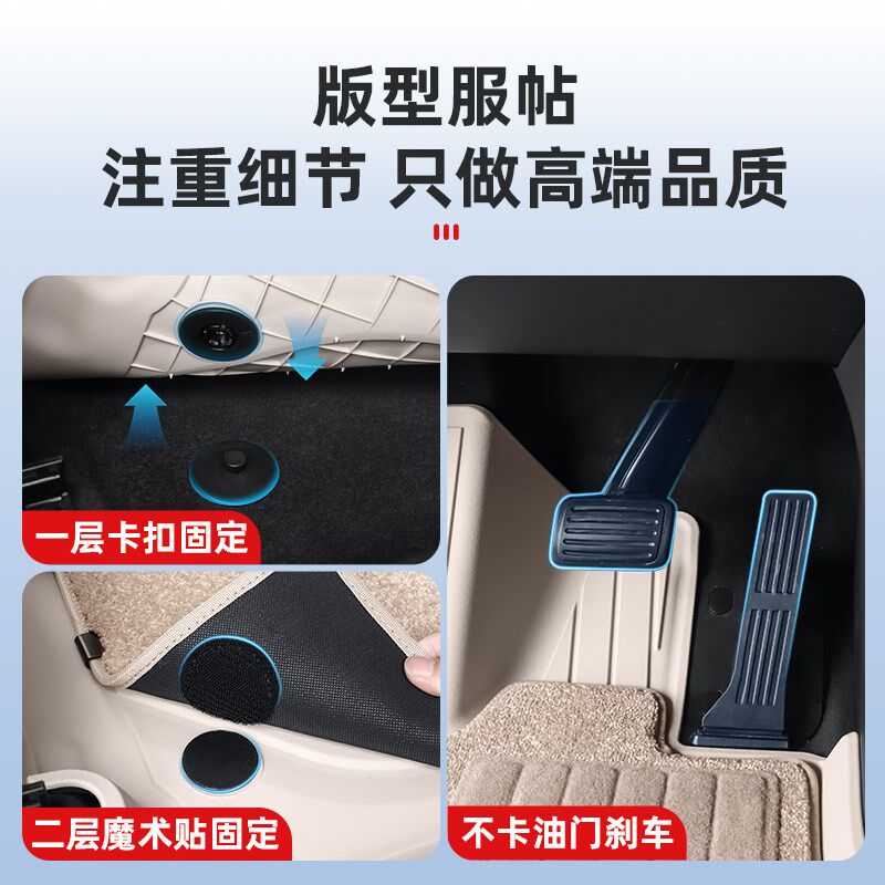 速发适用于2-24款蔚来ES6全包围脚垫新款EC6专用TPE地毯汽车用品