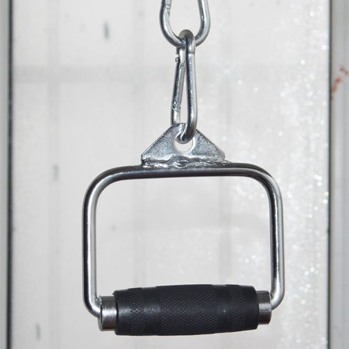 速发新款D手单胶包型拉力杆健身房器械配件力量训练配套杆大飞鸟