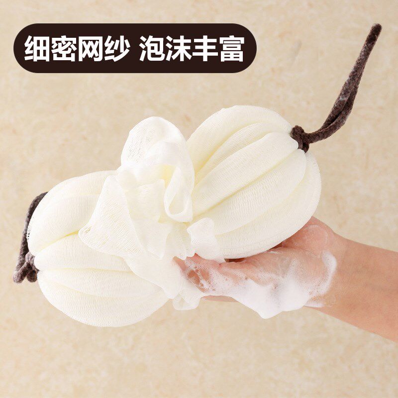 速发大柔沐浴球超条长号软不散浴花泡泡球搓澡两用搓背浴条洗澡巾