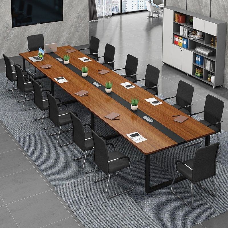 速发位工作台培训工辅导室子会议桌员桌长条办公桌椅组合椅会议桌