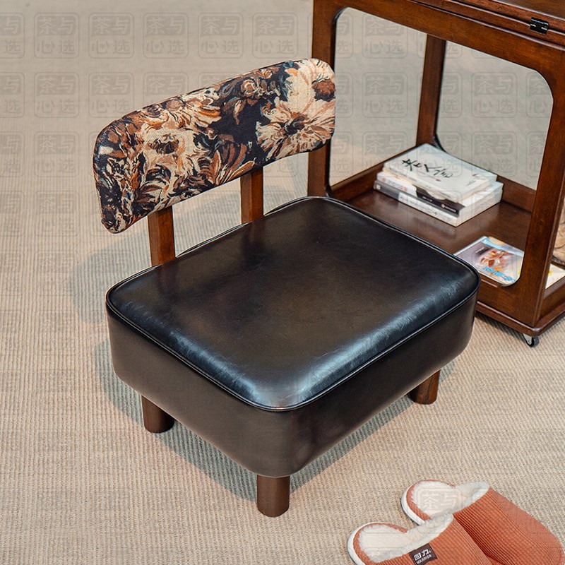 速发换鞋凳凳矮小凳子板儿入户门口家用椅子带靠背写字看书软坐垫