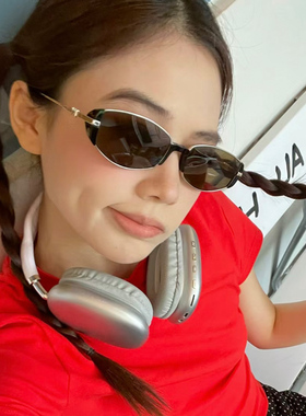 速发茶色墨紫款新0252款高级感方圆脸复古近视偏光防镜外线太