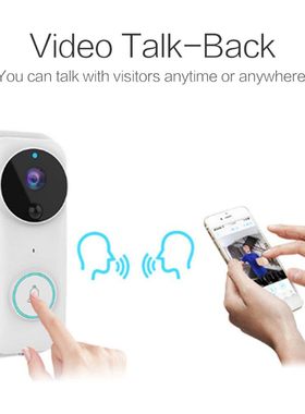 速发Wirele WiVi oideo Doorbe DoFr Be Moir m Door Ph
