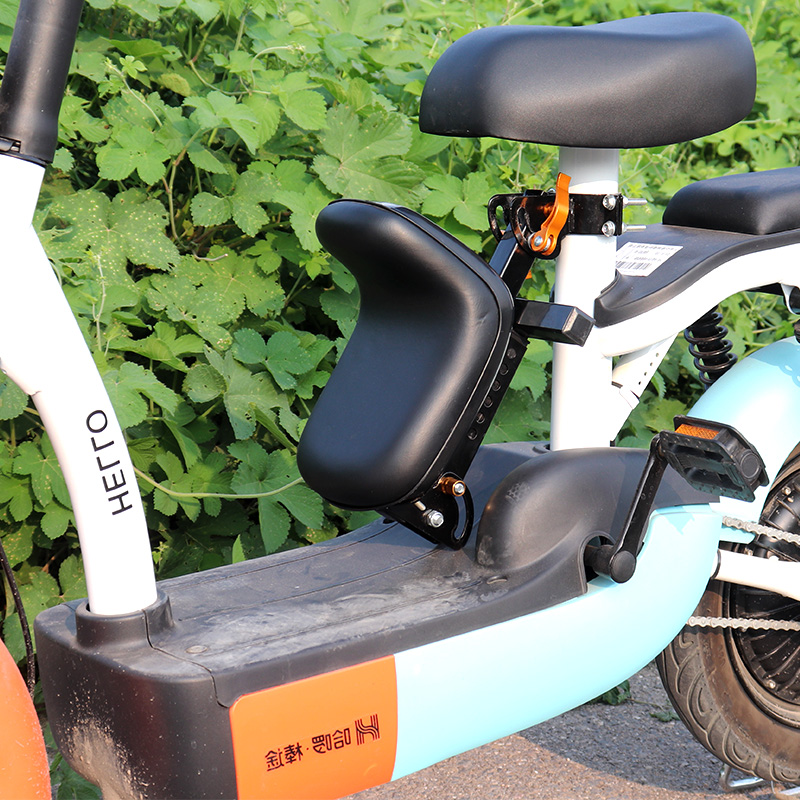 速发电瓶车儿坐座椅叠置爱玛电动车婴儿宝宝童椅可折前小孩车坐凳