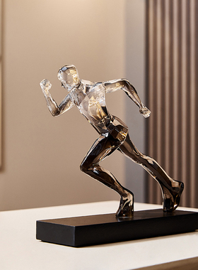 速发柜步人物艺术摆件电厅轻奢高档客视酒跑家居饰品小众健身房高