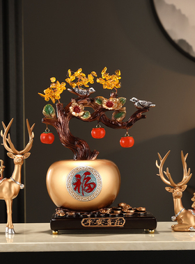 速发平饰喜酒招财鹿摆件客厅玄关电视乐柜办公室桌面家居装安乔迁