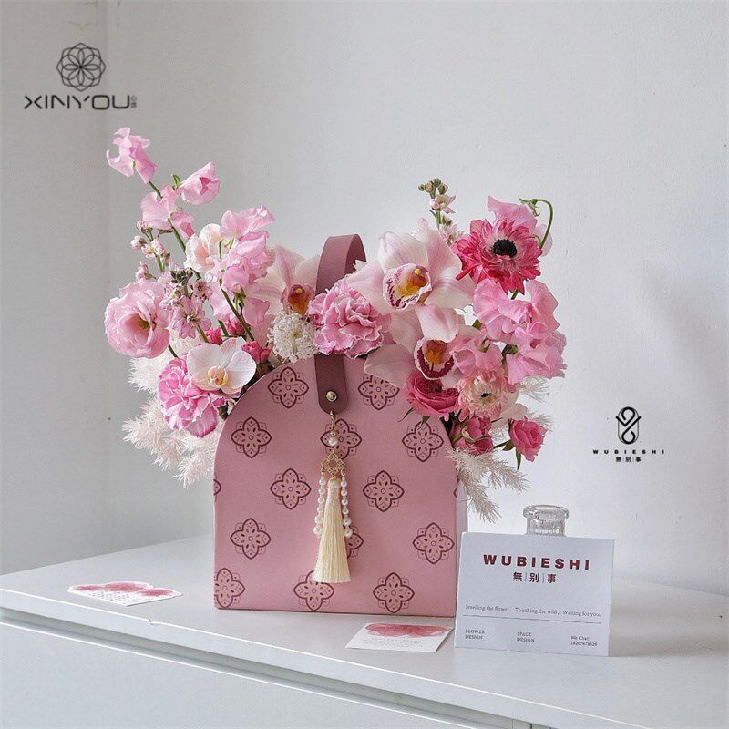 速发【心悠】教师节贝壳风珠手提盒中物珍礼品礼式包装盒