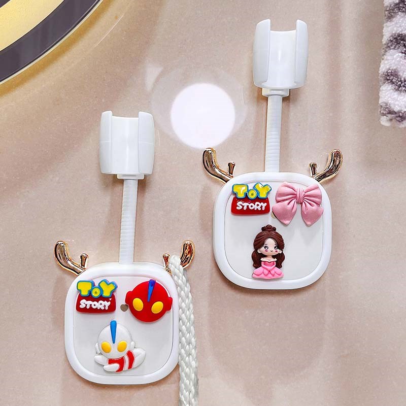 速发支架向可爱节免打孔高颜值可调家用卫生间喷头底座