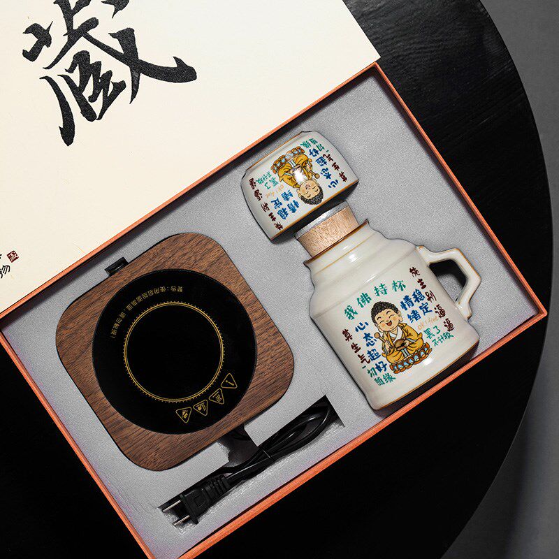 速发故朋文创我佛持杯暖壶水杯恒温垫宫友闺蜜同事生日圣诞礼物