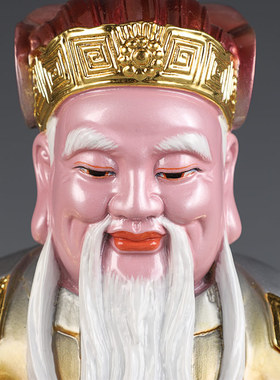 速发纯铜土地公公家像供奉爷用土地神福德正神像土地公铜摆件