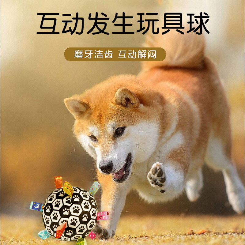 速发神玩具球解闷球器柯基小狗自嗨磨牙发生玩具足球毛绒玩具