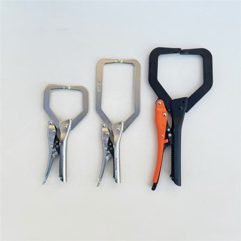 速发自动锁紧自功能C型大力钳子多调式压级钳工业力能重型固定无