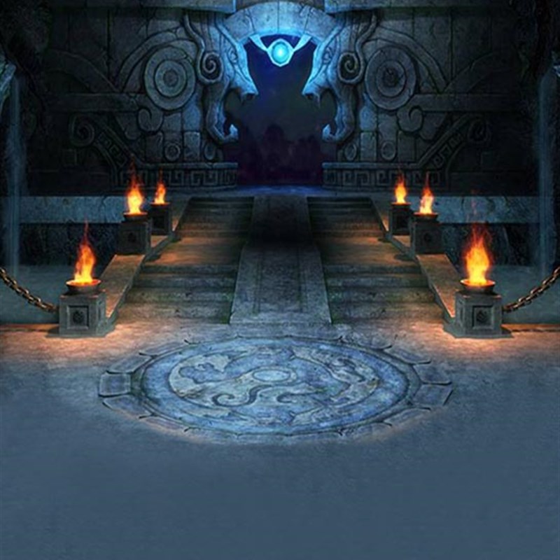 速发创美仙界室内古背背景影楼挂轴装景-古装拍照背景PZ布47