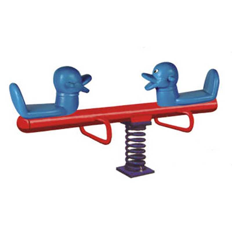 速发BBR小塑弹簧跷跷鸭 玩人园儿童木马料幼具游乐场室内外板双儿