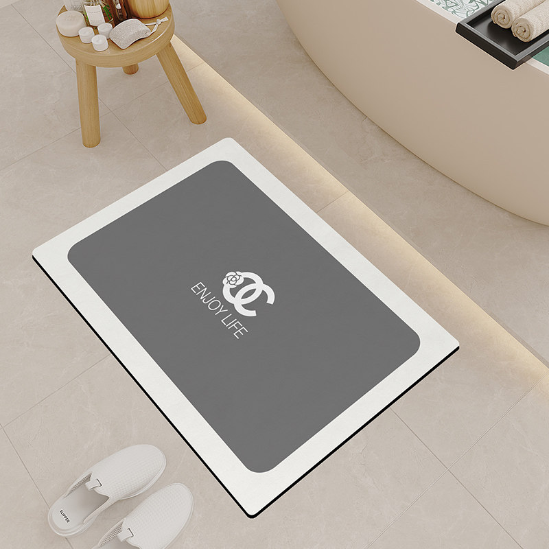 速发浴室防滑地垫垫所间脚卫门垫进门口入户地毯厕生软硅藻泥吸水