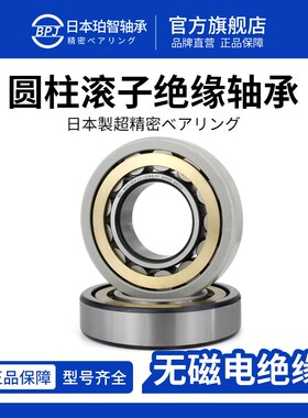 BPJ日本进口轴承NU218EM短圆柱滚子轴承NU220绝缘轴承无磁耐腐蚀