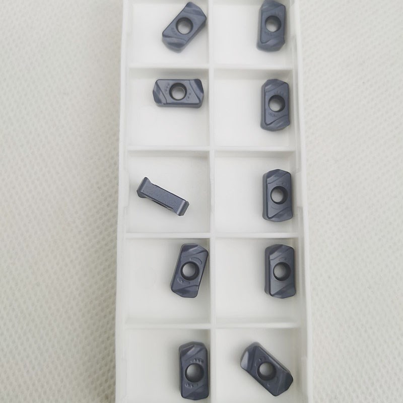 快进给铣刀片LNMU0303/LOGU0303双面L开粗通用材质钢件不锈钢刀粒