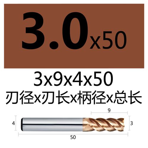 70度钨钢铣刀4刃超硬淬火料专用加长立铣刀CNC进口数控刀具不锈钢