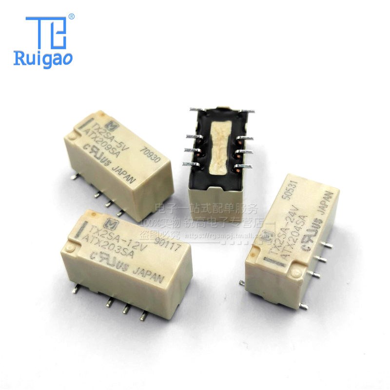 信号 TX2SA-3V TX2SA-5V TX2SA-12V TX2SA-24V 两开两闭 2A 8脚