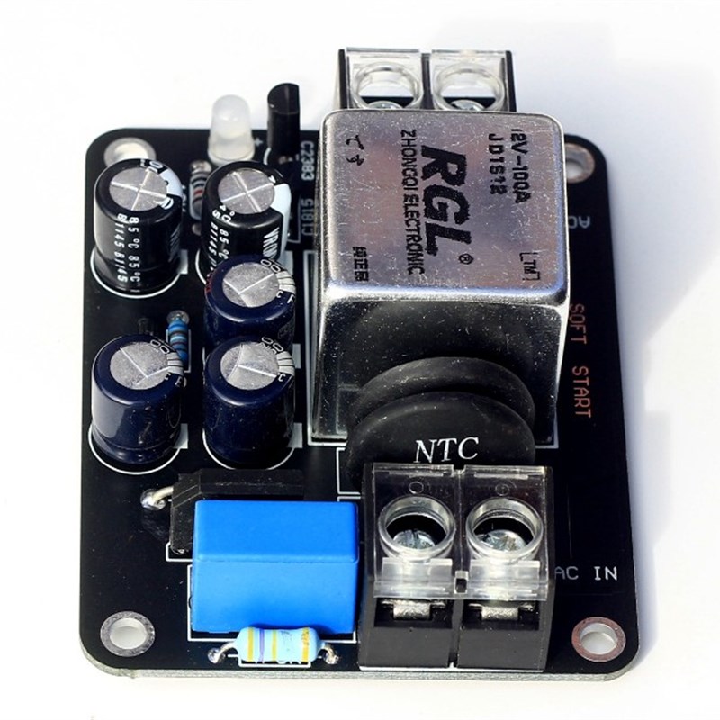 电源软启动板 大功率100A大电流继电器 适合甲类功放