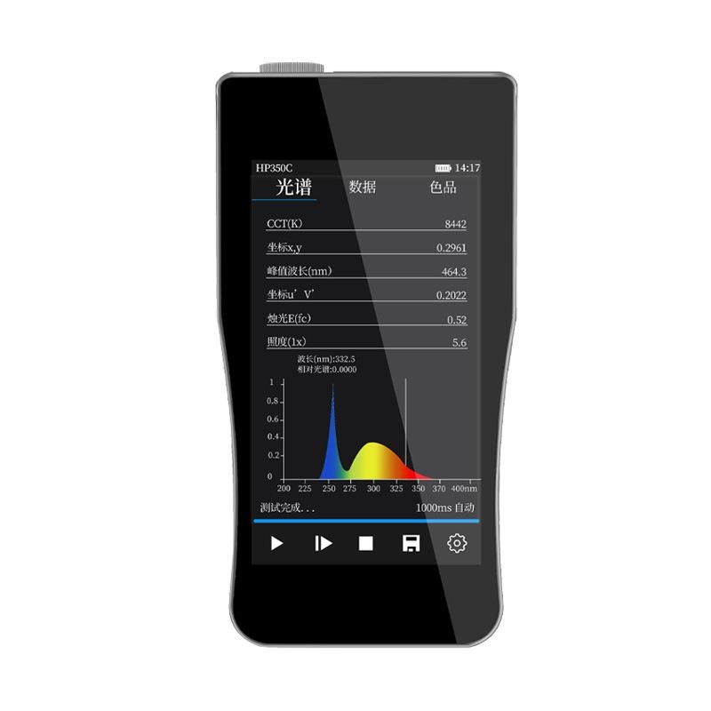 HP-350 HP320 330彩色照度计色温显色指数测试仪手持光谱分析仪