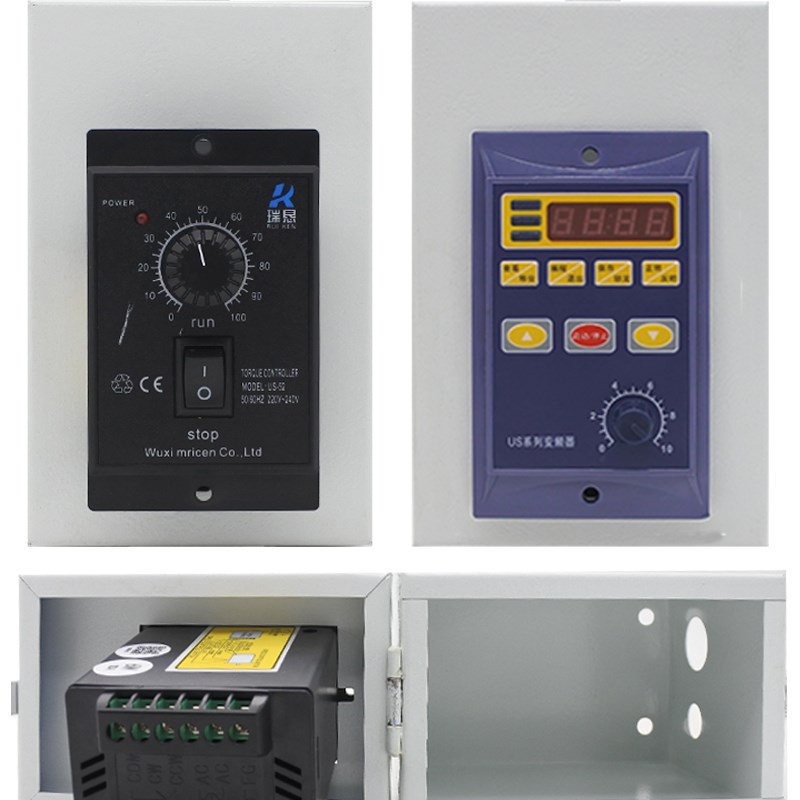 UX52智能数显调速器SF120E/25W60W90W250W减速电机软启动开关220V