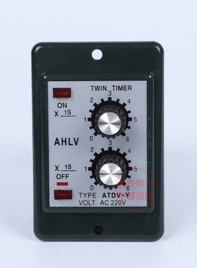 双循环时间继电器 60S 12S 60M ATDV-Y 两组循环延时继电器 220V