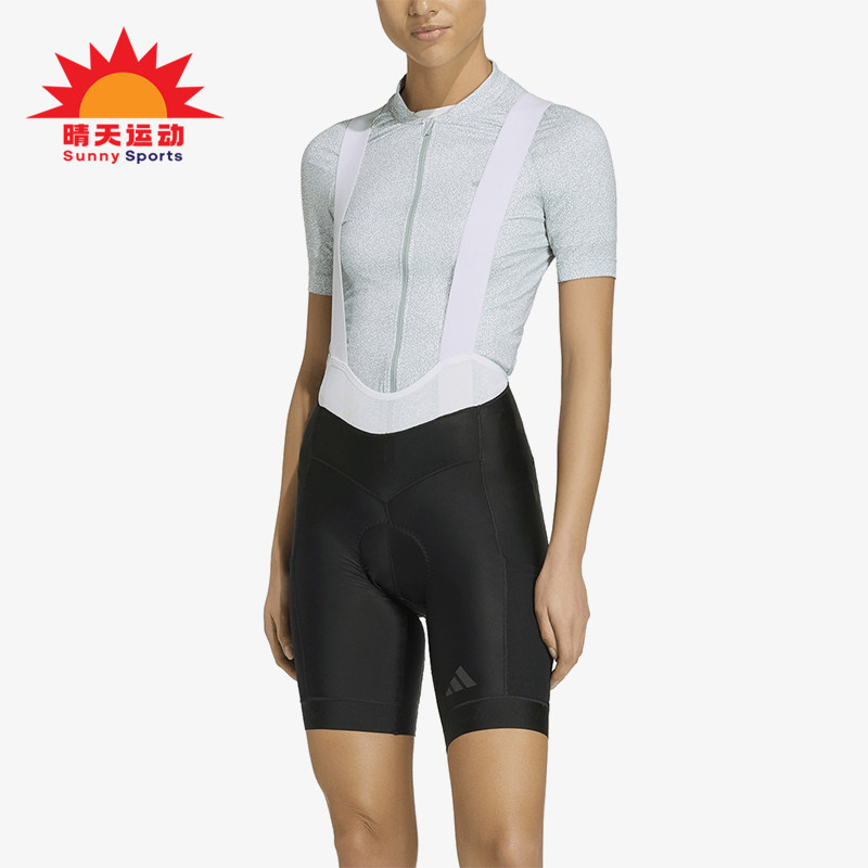 Adidas/阿迪达斯正品新款女黑灰色自行车经典修身骑行裤KB9575