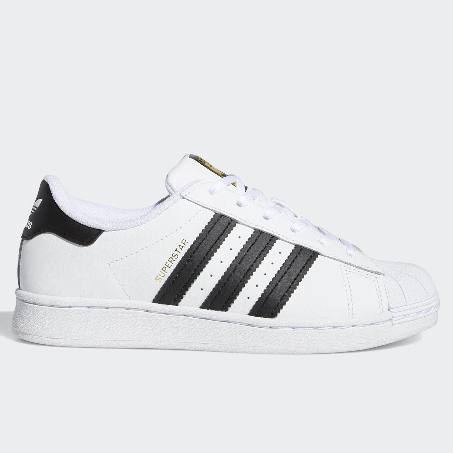 Adidas/阿迪达斯正品三叶草大童经典金标贝壳头休闲板鞋 FU7714
