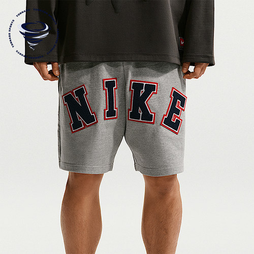 Nike/耐克正品Life男士宽松松紧腰印花运动短裤IF2236-063