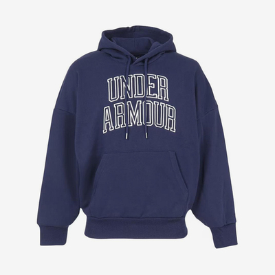 UA/安德玛正品ARMOUR男女同款印花休闲连帽卫衣套头衫1386549-410