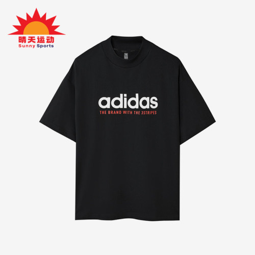 Adidas/阿迪达斯正品2025男士圆领运动休闲日常透气短袖KG8942
